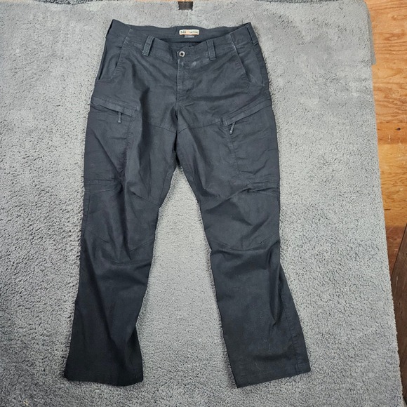 5.11 Men's Tactical Apex Pant Mens 38x32 Black Workwear Cargo Outdoor - Picture 1 of 14
